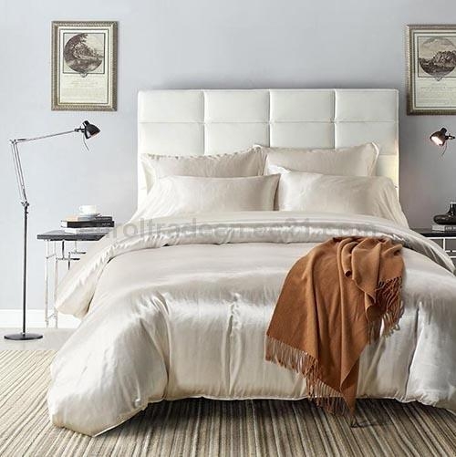 Satin Silk Bedding Set Home Textile Bed Set Bedclothes Duvet