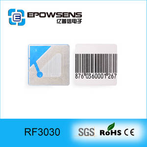 Wholesale eas anti theft system: EAS Anti-theft System Soft RF 8.2MHZ Adhesive Label 30*30mm