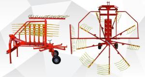 Wholesale gear: Hay Rake with Gearbox - 2 Wheels, 9 Arms