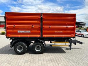 Wholesale brake systems: 10 Tons Tandem Axle 3 Sides Tipping Trailer