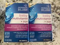 Wholesale multivitamins: Mommy's Bliss Multivitamin + Iron, Baby, Age 2 Months+ - 1 Fl Oz