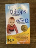 Wholesale vitamin d3: Ddrops Baby Vitamin D3 Drops 400 IU - 0.06 Fl Oz