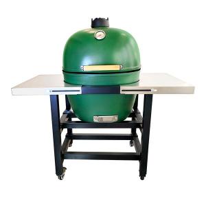Wholesale charcoal bbq grill: Upgrade 20 Inch Oval Ceramic BBQ Grill with Cart Esmog Oval Ceramic Grills,Big Green Egg,Kamado Gril