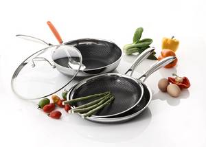Wholesale stainless cookware: Black Cube Cookwares - Single, Stainless Steel Cookwares,Stainless Steel Frypan, Cookware Set