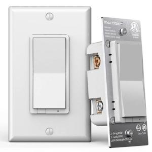 Wholesale smart led bulb: EVA Logik Luxury Electrical in-Wall 3-Way Smart WiFi Dimmer Light Switch