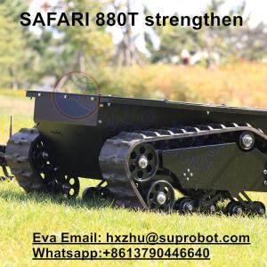 Wholesale robot rubber track: Safari 880T Enhanced Tractor Rubber Tracked Robot Tank Chassis Tracked Robot Vehicle