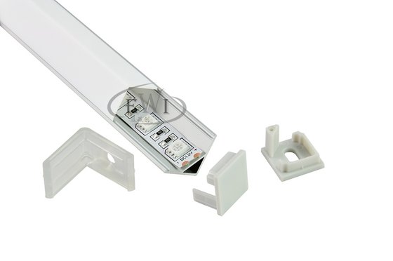 90 Aluminium Corner Profile Led Strip For Cabinet Or Wardrobe