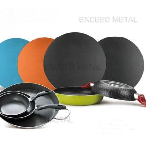 Wholesale cookware production line: 5052 Spray Nonstick Aluminum Disk Circle Sheet PTFE Coating