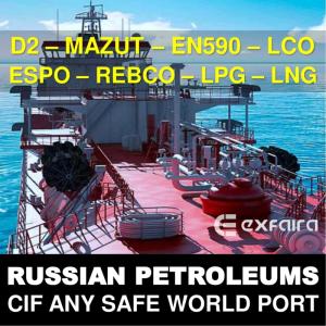 Wholesale sheet set: Russian Petroleums CIF ASWP