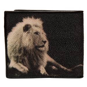 Wholesale leather: Sell Stingray Bi - Fold Wallet King Lion Print
