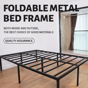 Wholesale thickener: Wrought Iron Bed Modern Simple Double Bed Thickened Reinforced Iron Frame Bed Steel Frame Household