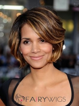 Cute Short Brown Female Halle Berry S Hair Style Straight