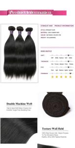 Wholesale hair weaving: Malaysian Straight Hair 3 Bundles Deal 100% Non Remy Human Hair Weave Bundles Natural Black Silky St