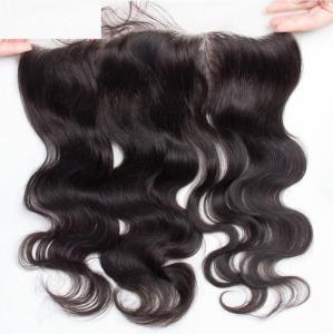 Wholesale quality: 16 Inches 13*4 High Quality Body Wave Human Hair Extension Lace Closure Real Hair Weave Full Head