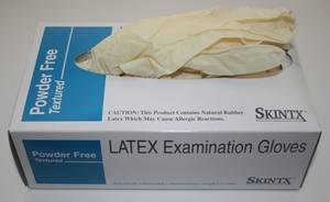 Wholesale easy to dry: Latex Examination Gloves Powdered Free& Powder Free