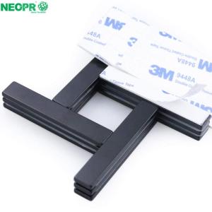Wholesale rubber bracelet: Block NdFeB Magnet with Self Adhesive Tape Strong Magnet
