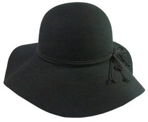 Wholesale wool felt hat: 100% Wool Fashion Floppy Hat