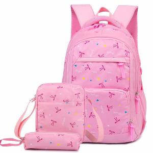 Wholesale kids bag: Custom Pink Color Oxford Girl Backpacks Mochilas School Bags Backpacks for Kids
