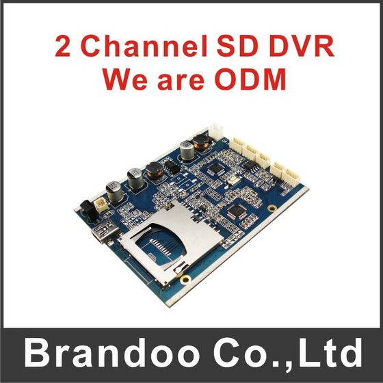 2 Channel CCTV DVR Module, Car DVR PCBA,Mini DVR Board, 