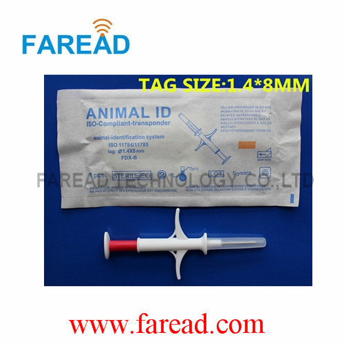 RFID Animal ID Microchip Injector ,1.4*8mm/10mm Syringe FDX-B ISO11784 ...