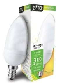 Wholesale energy: TCP 7W E14 Energy Saver Candle Bulb