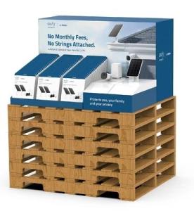 Wholesale cardboard display stands: Sturdy Advertising Pallet Displays for Retail , Multifunctional Pallet Ready Display