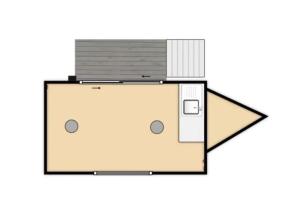 Wholesale bathroom cabin: 3.9m MOBILE CABIN / TINY HOME