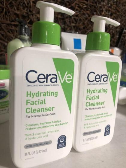 Ceraveing Hydrating Facial Cleanser Normal To Dry Skin Moisture 8oz 