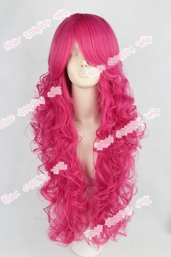 Pinkie Pie My Little Pony Pink Curly Long Cosplay Wig Id 7443375