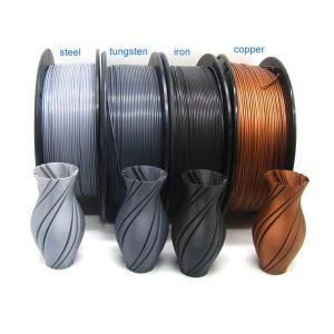 Wholesale 1.75mm pla filament: Factory Wholesale Steel/Tungsten/Iron/Copper Metal 3D Printer Filament