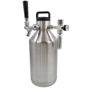 Wholesale hot drink dispenser: Classic Stainless Steel 128oz Water Bottle or Called It 128 Oz Beer Growler