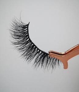Wholesale 100%human hair: 1 Pair 3D Mink False Eyelashes