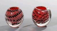 Handmade Murano Glass Bowls, Candle Holders