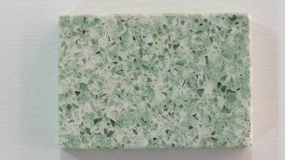 Sell Fengshuo Beautiful Saprkle Green Quartz Countertop Cheap