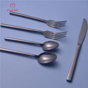 Wholesale dining: Elevate Your Dining Aesthetic: Color Sandblasted Flatware Set Is the Way To Go