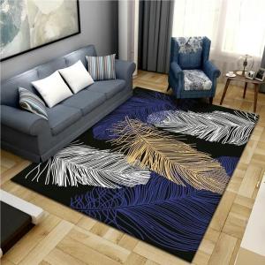 Wholesale living rooms: Customizable Modern Simple Crystal Velvet Living Room Rug Nordic Floor Mat Luxury Rug