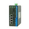 Multi Port Fiber Optic Ethernet Switch Industrial Din Rail / Wall Mounting