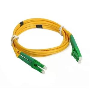 Wholesale 125 g652d fiber cable: Simplex Single Mode Optical Fiber Cable OS2 LC APC To LC APC Fiber Optic Patch Cord