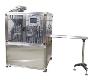Wholesale hygienic products: Double Heads Rotary Cup Filling Sealing Machine Plastic Tube Ketchup Sauce Cup Filling Sealing