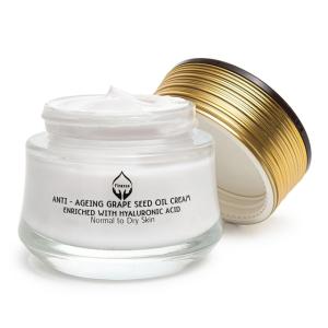 Wholesale down: Dead Sea Anti - Ageing Grape Seed Oil Cream - Enriched with Hyaluronic Acid