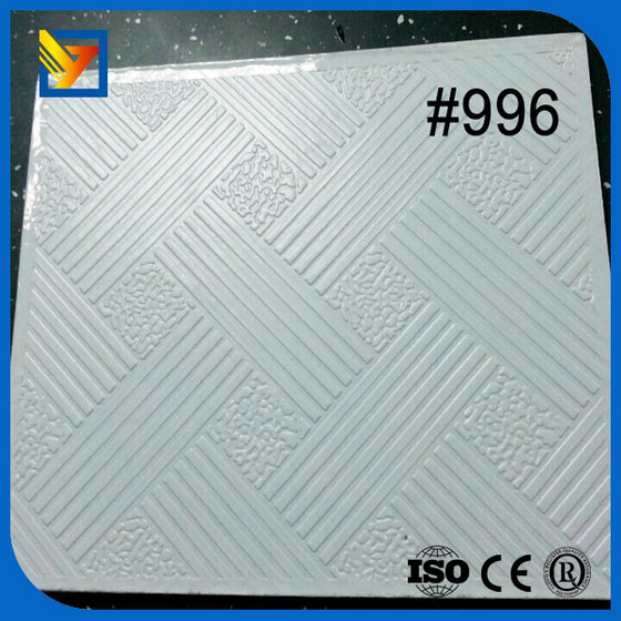 Pvc Laminated Gypsum Board Pvc Gypsum Ceiling Tiles 600x600 Id