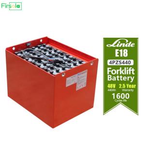 Wholesale industrial forklift batteries: Firsola LINDE E18 Battery 48V 440Ah 48V 4PZS440L Battery for LINDE Forklift