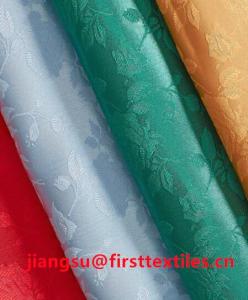 Wholesale Polyester Fabric: Polyester Jacquard Satin Fabric