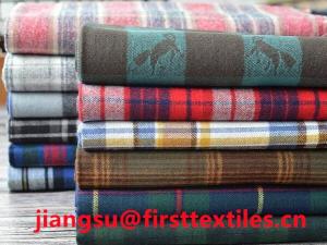 Wholesale linen cotton: Plaid Fabric