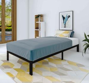 Wholesale Beds: FIRSTHOMES Felix Twin Size Metal Bed Frames Without Headboard, No Box Spring Needed.