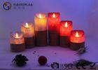 Remote Control Flickering Led Candles , Led Flameless Candles With Timer