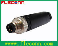 M8 Connectors Male A-Coding Field Wireable Assembly Type with 3-4 Pins Connectors Manufacturer