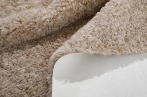 Wholesale all kinds of fur: PU Bonded Fleece Fabric Warp Knit 142cm Cloth Sponge Adhesive