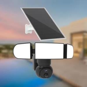 Wholesale siren: Outdoor 4G 4MP Solar Security Camera Auto Tracking LTE Cellular Security Camera