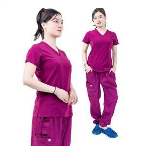 Wholesale stylish: Medical Stylish Scrubs Hospital Set Uniform Women & Men Good Anti-dust & Stretch - FMF
